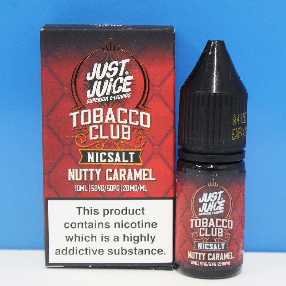 Nutty Caramel Tobacco Salt E-Liquid By Just Juice 10ml