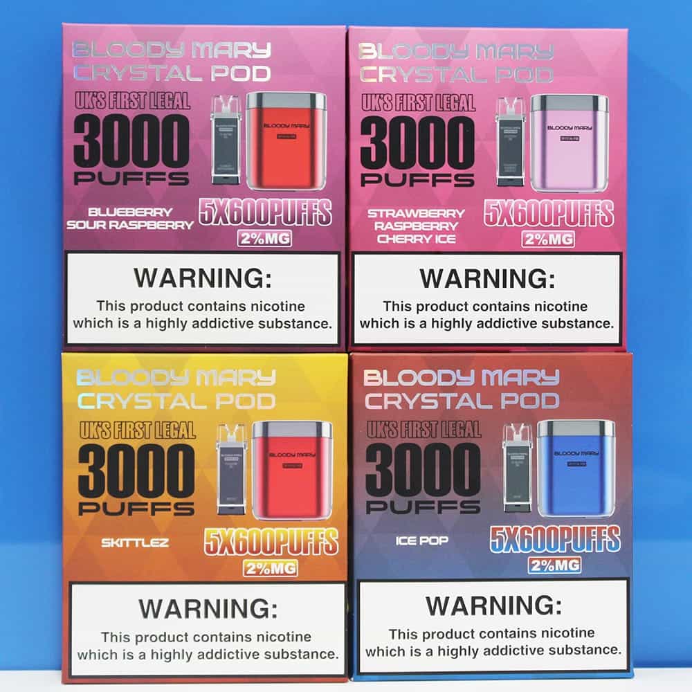 Bloody Mary Crystal 3000 Puffs Pod Kit (£10.99)