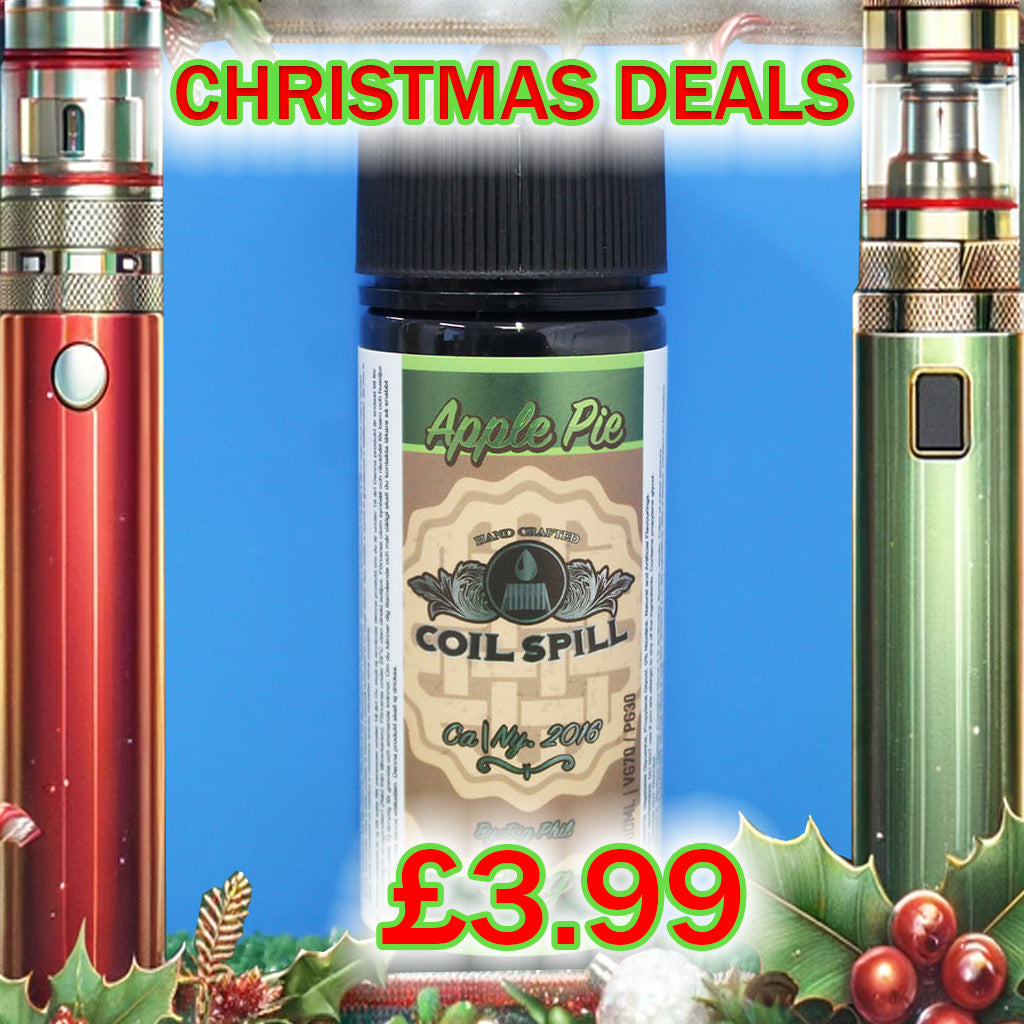 coil spill e-liquid christmas deal