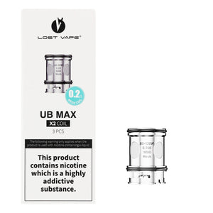 Lost Vape UB Max Coils (3 Pack) coil and box