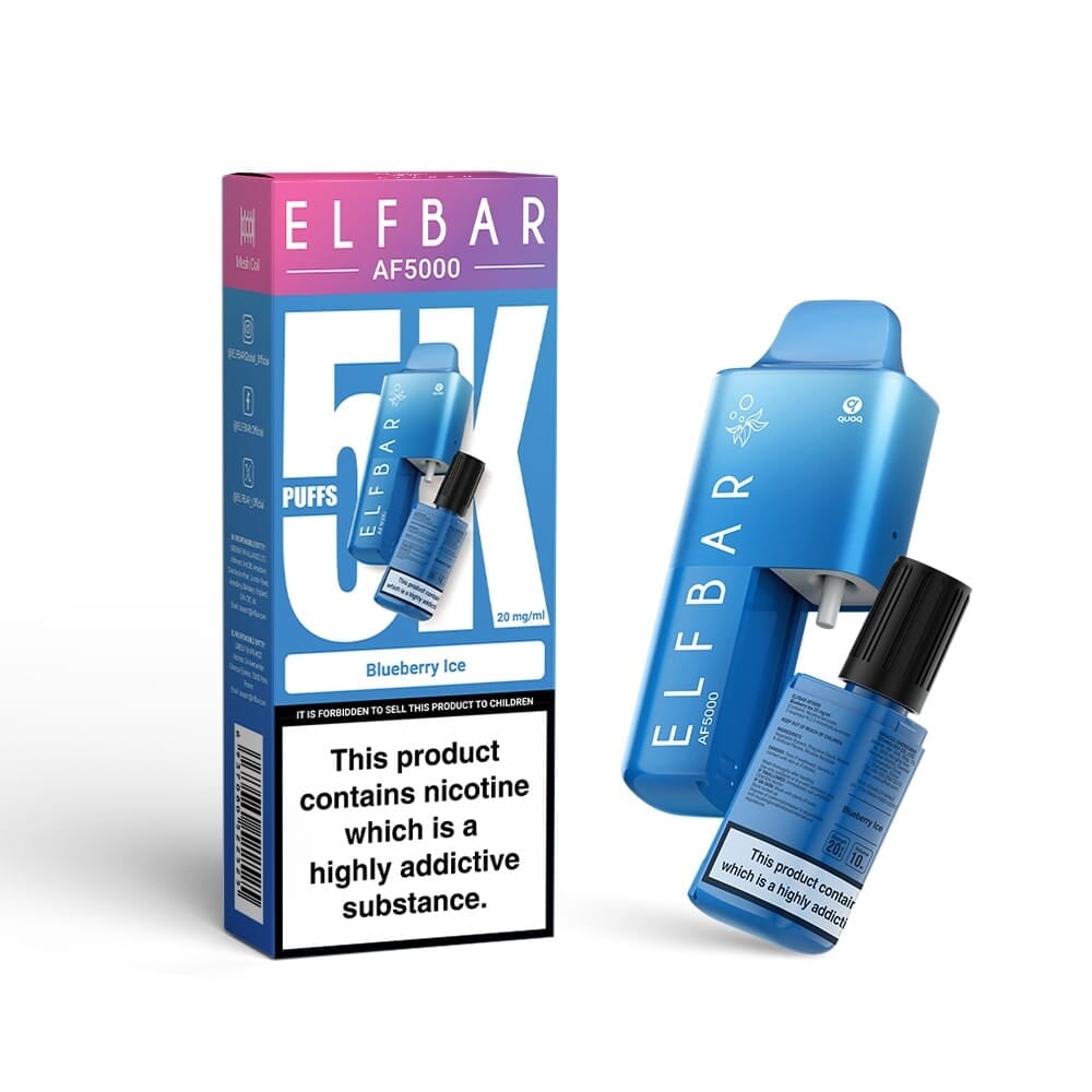 Blueberry Ice Disposable Vape By Elf Bar AF5000 (TPD Approved)