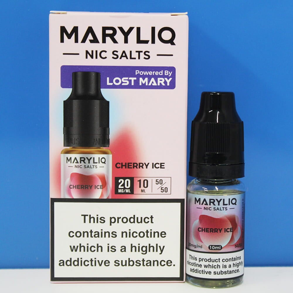 Cherry Ice Salt E-Liquid By Maryliq Lost Mary 10ml 20mg