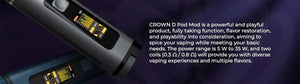 Uwell Crown D Pod Mod Kit wattage range