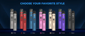 Nevoks Feelin A1 Pod Kit all colours with both design of pods