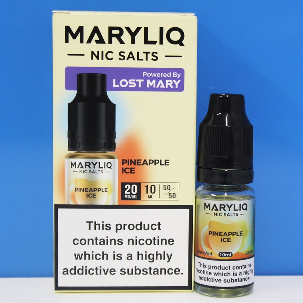 Pineapple Ice Salt E-Liquid By Maryliq Lost Mary 10ml 20mg