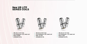 Lost Vape UB Lite Coils (5 Pack) three types of coils
