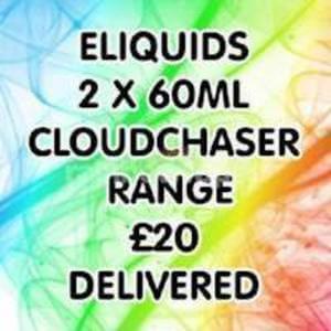 60ml Cloud Chaser Eliquid Quick Buy x 2 Bottles rainbowvapes