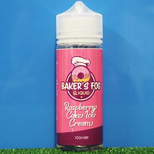 Raspberry Cake Ice-Cream E-Liquid by Bakers Fog 100ml Short Fill