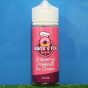 Strawberry Donut Ice-Cream E-Liquid by Bakers Fog 100ml Short Fill
