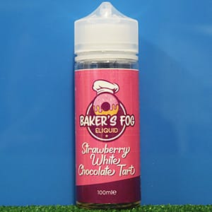 Strawberry White Chocolate Tart E-Liquid by Bakers Fog 100ml Short Fill