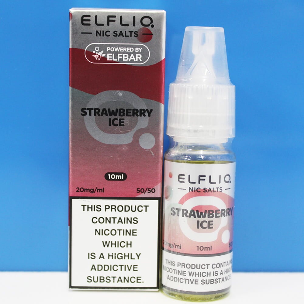 Strawberry Ice Elfliq Nic Salt E-Liquid 10ml